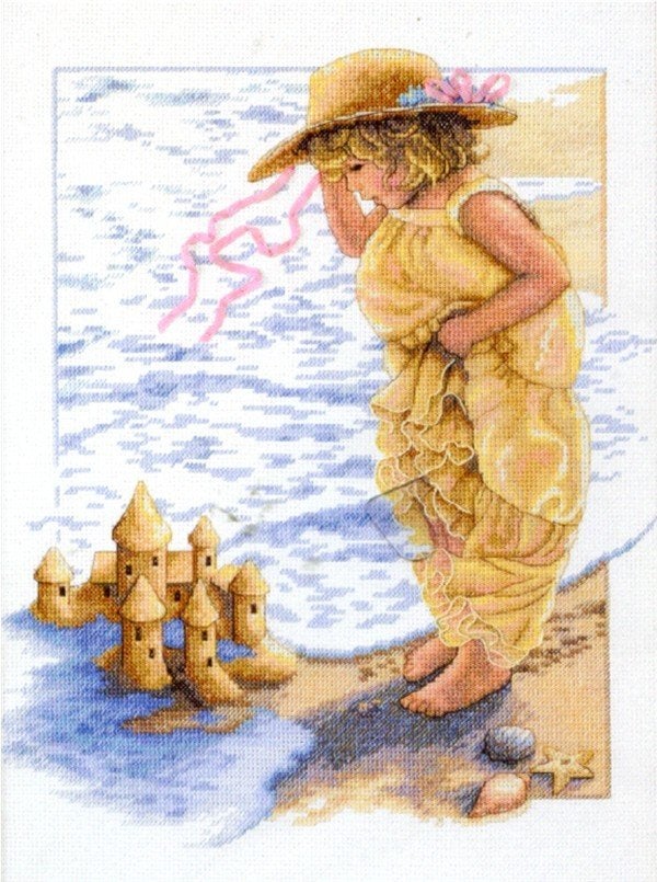 borduurpakket Sandcastle Dreams marti, Hobby en Vrije tijd, Ophalen of Verzenden, Nieuw, Handborduren, Borduurpakket