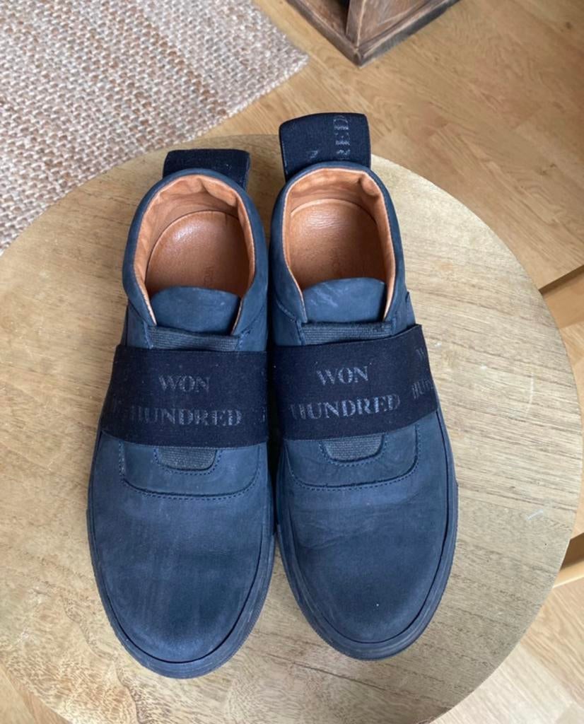 Won Hundred Navy Nubuck Sneakers met Elastieken Band maat 37, Kleding | Dames, Schoenen, Blauw, Nieuw, Ophalen of Verzenden, Sneakers of Gympen