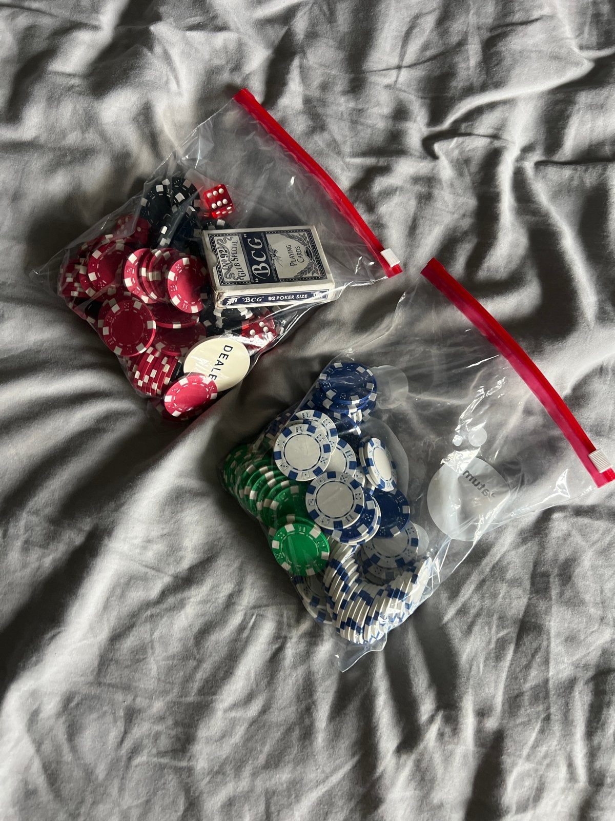 Blackjack / Poker set zonder koffer, Vijf spelers of meer, Ophalen of Verzenden, Gebruikt