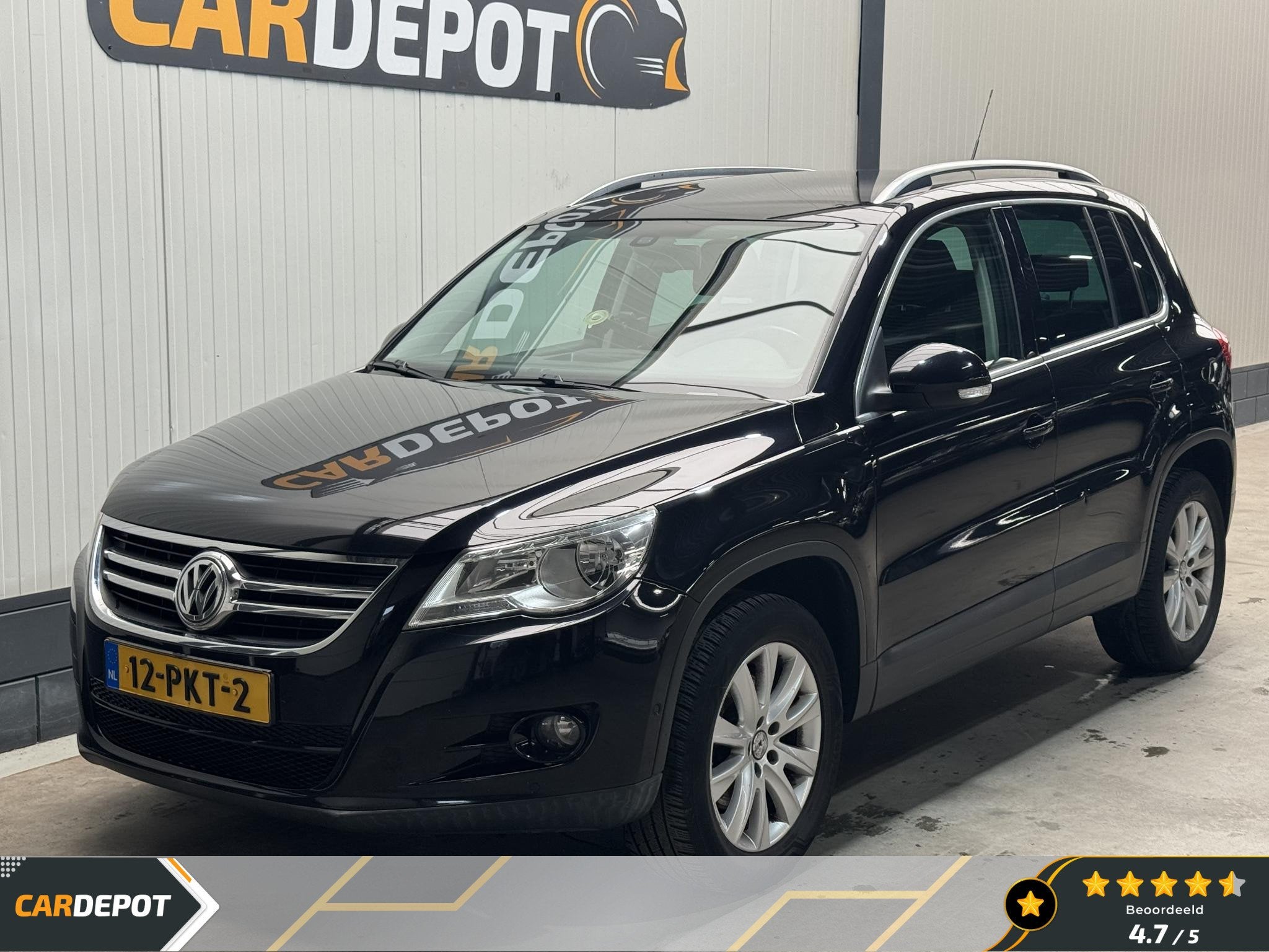 Volkswagen Tiguan 1.4 TSI Sport&Style, Auto's, Voorwielaandrijving, Euro 5, Zwart, 4 cilinders