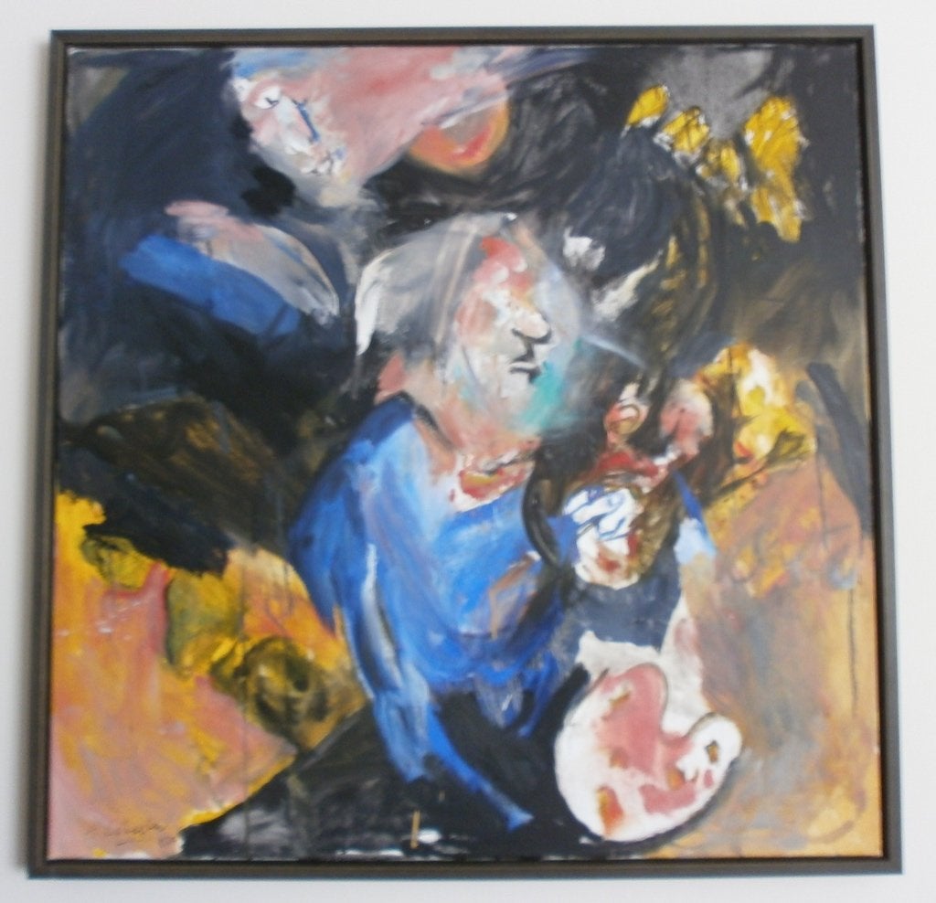 Ger Lataster (1920–2012) laatste zelfportret 2010, Ophalen