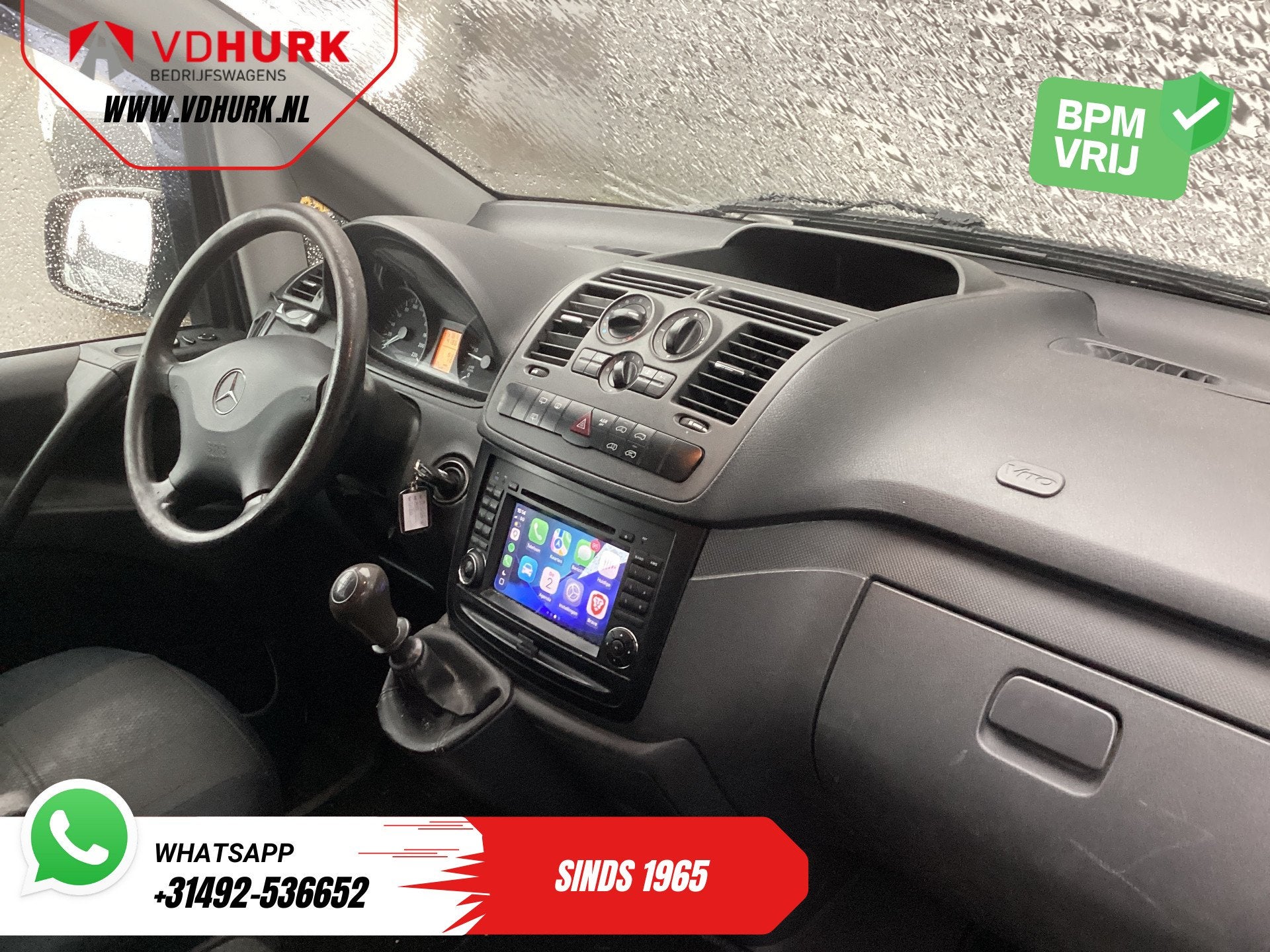 Mercedes-Benz Vito 113 CDI L3 DC Dubbel Cabine EXPORT Carpla, Auto's, Bestelauto's, Euro 5, Gebruikt, 4 cilinders, Wit