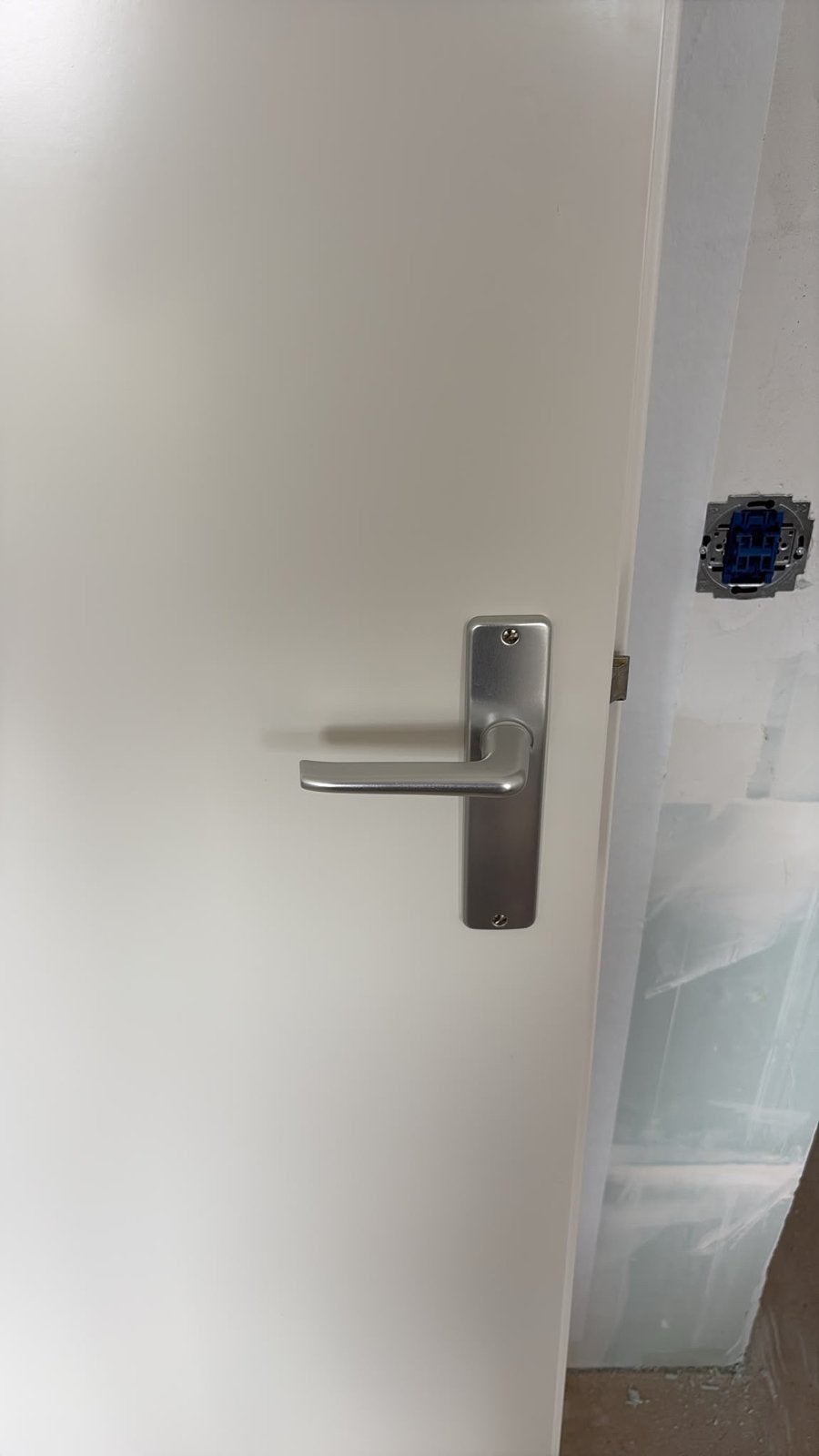 Witte binnendeur met klink - nieuw, Ophalen, 80 tot 100 cm, 215 cm of meer, Binnendeur