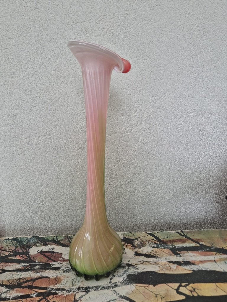 Vintage Murano Lusaka Soliflore vaas – jaren 50/60/70, Ophalen of Verzenden