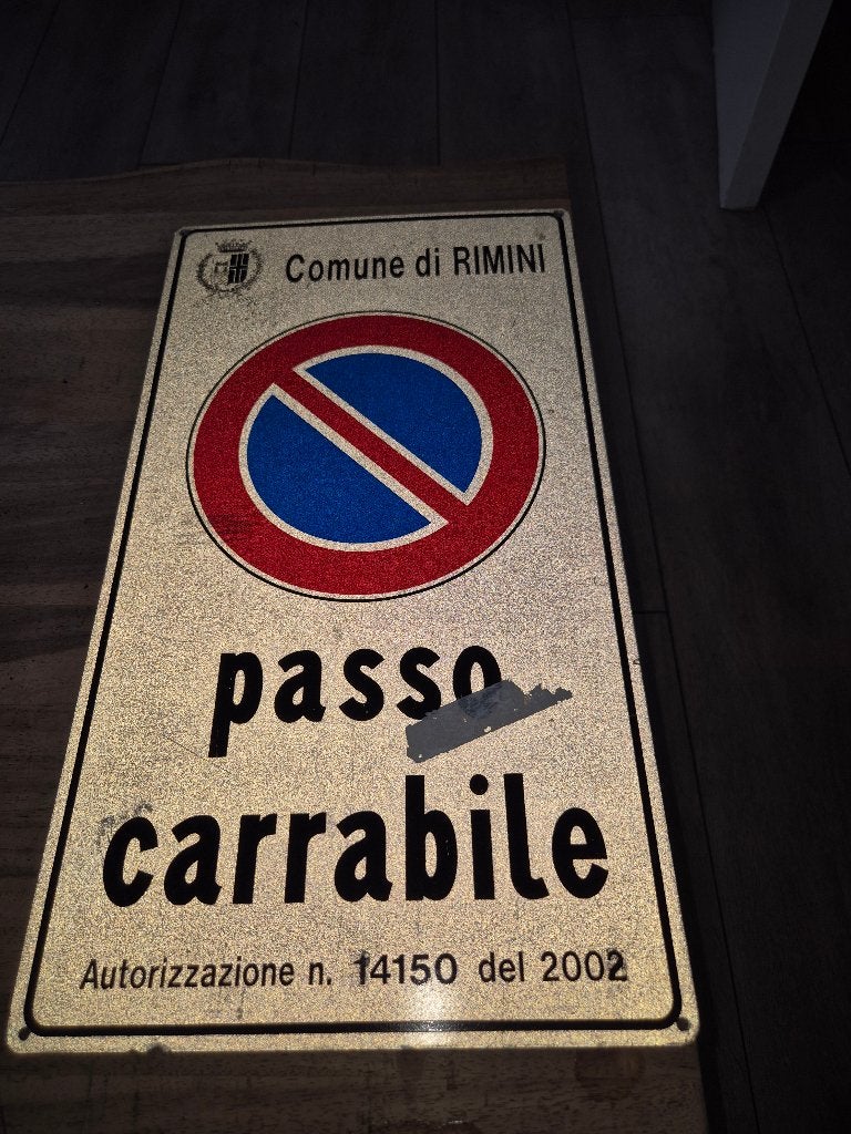In uitrit bord Rimini, Ophalen of Verzenden, Gebruikt