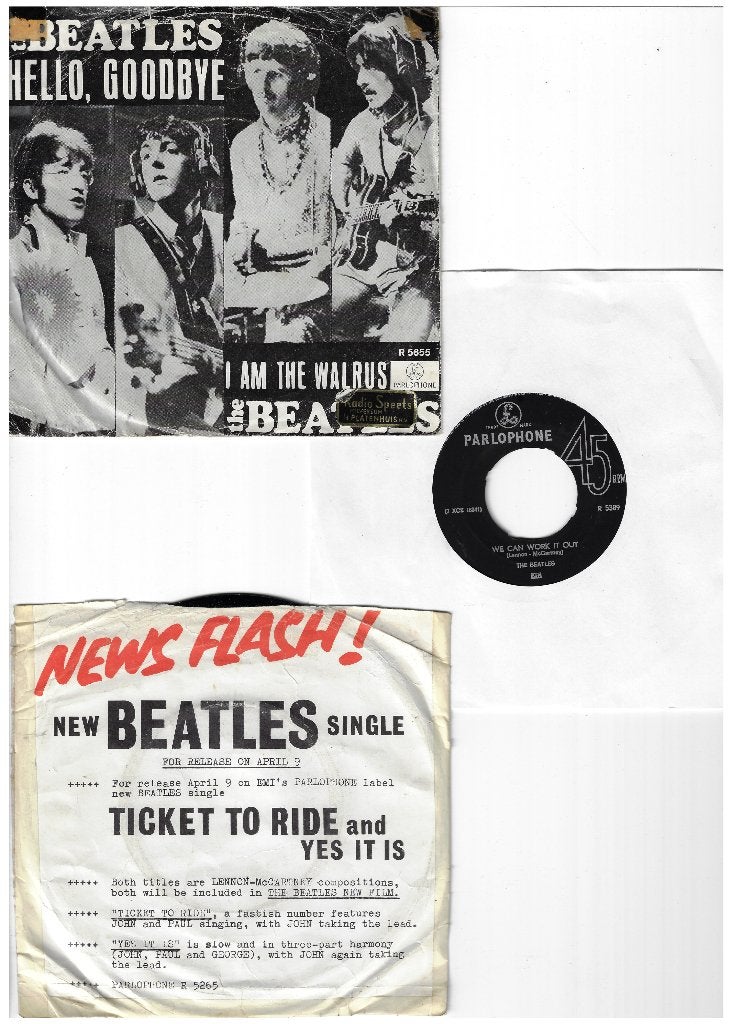 The Beatles - 6 Singles, Cd's en Dvd's, Gebruikt, Originele persing, 7 inch, EP