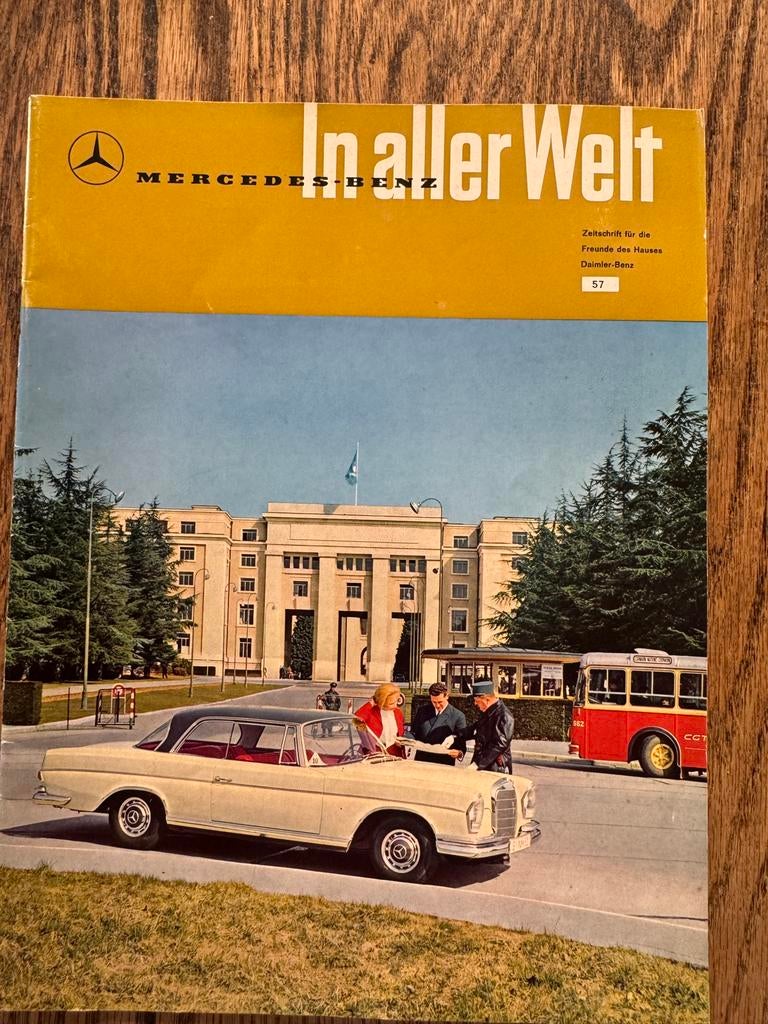 Mercedes tijdschrift in aller Welt 1962 nr 57, Ophalen of Verzenden, Gelezen, Mercedes