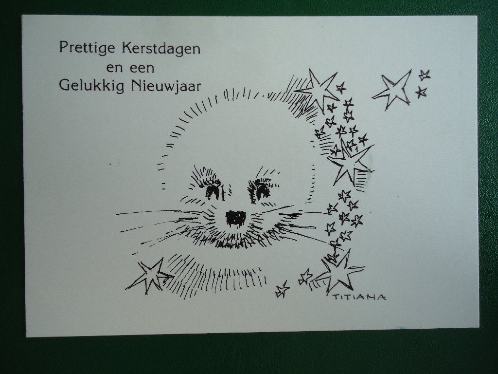 (1767) Dierenkaart: ZEEHOND, Verzamelen, Ansichtkaarten | Dieren, Verzenden, 1980 tot heden, Gelopen, Waterdier