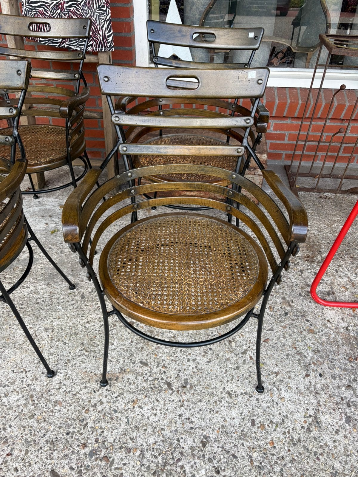 4 bistro stoelen, Ophalen, ., Wit, .