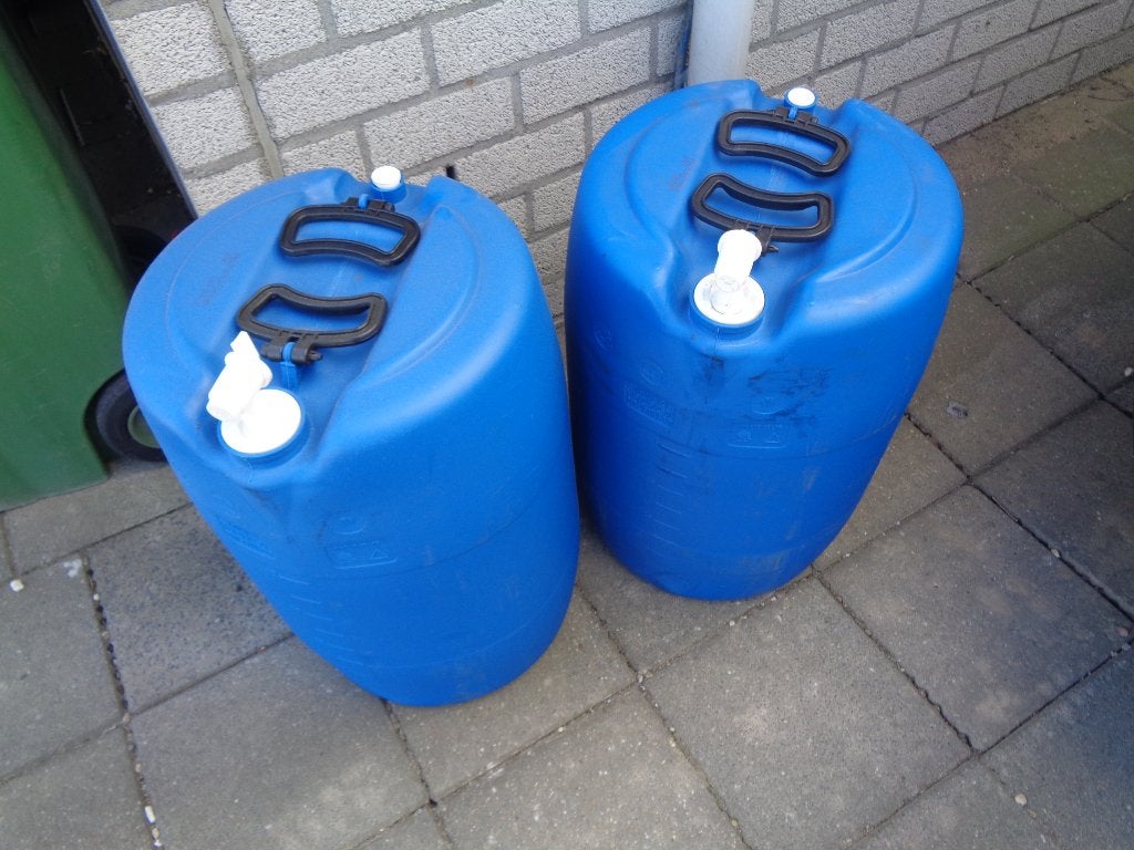 plastiek vat 60 liter, Tuin en Terras, Regentonnen, Ophalen, Kunststof, Met kraantje, Minder dan 75 liter