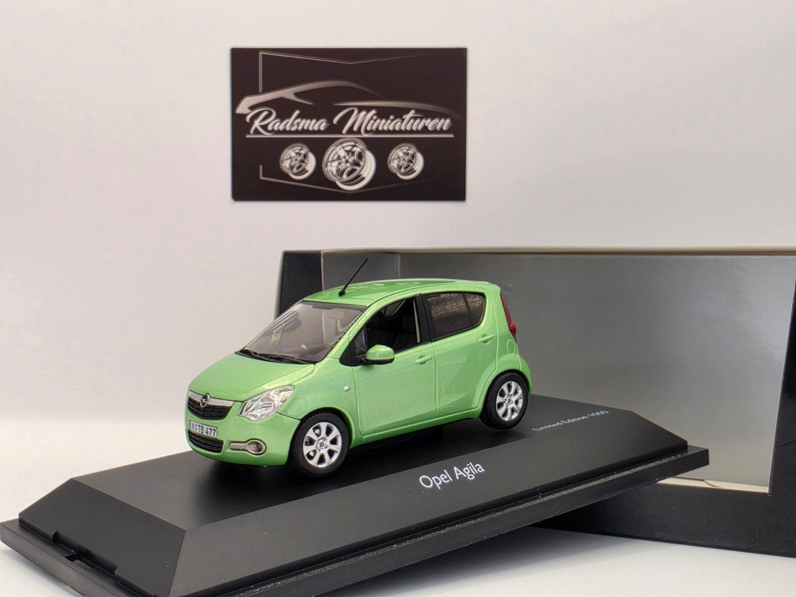 Opel Agila B - Groen - 1:43 Schuco, Auto, Ophalen of Verzenden, Zo goed als nieuw, Schuco