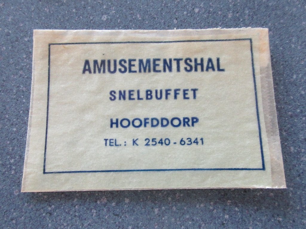 Hoofddorp, Amusementshal, Verzenden, Nederland