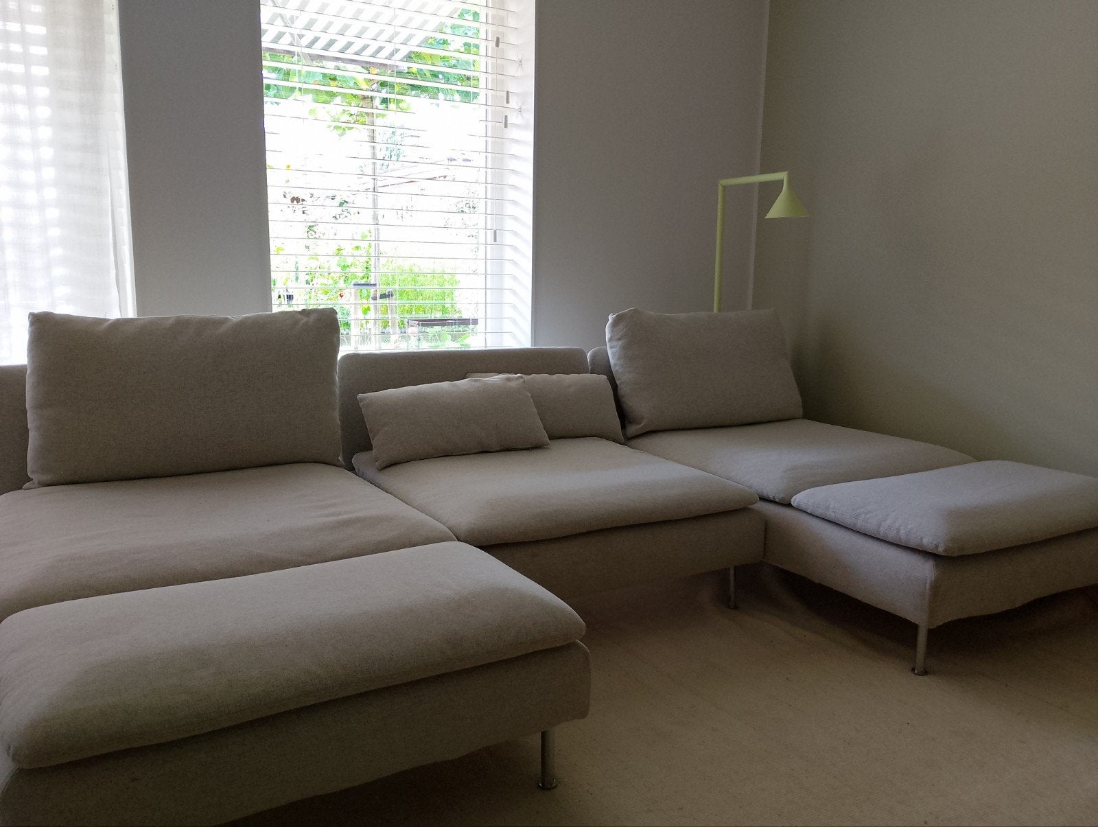 IKEA SÖDERHAMN Modulaire Bank (Beige/Lichtgrijs), Ophalen, Zo goed als nieuw, Stof, Scandinavisch