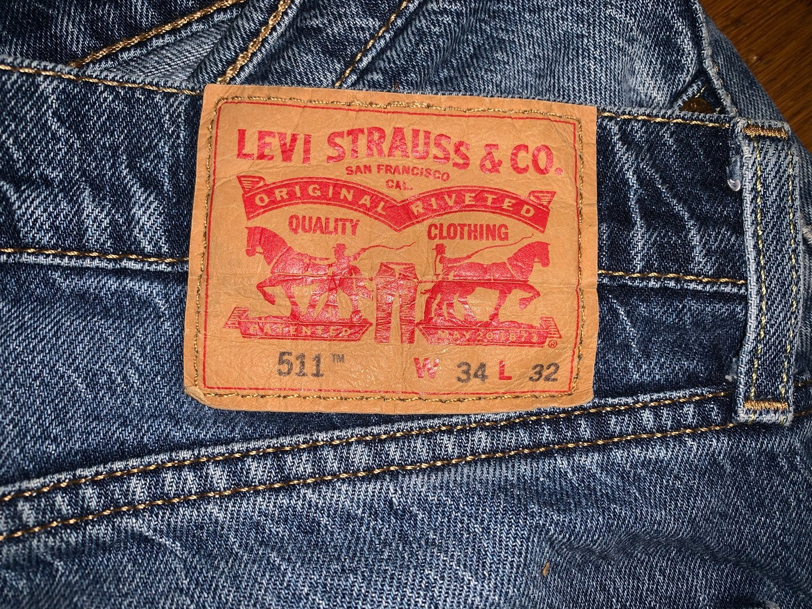 Levi's jeans maat 34/32, Ophalen of Verzenden, Zo goed als nieuw, Blauw, Overige jeansmaten