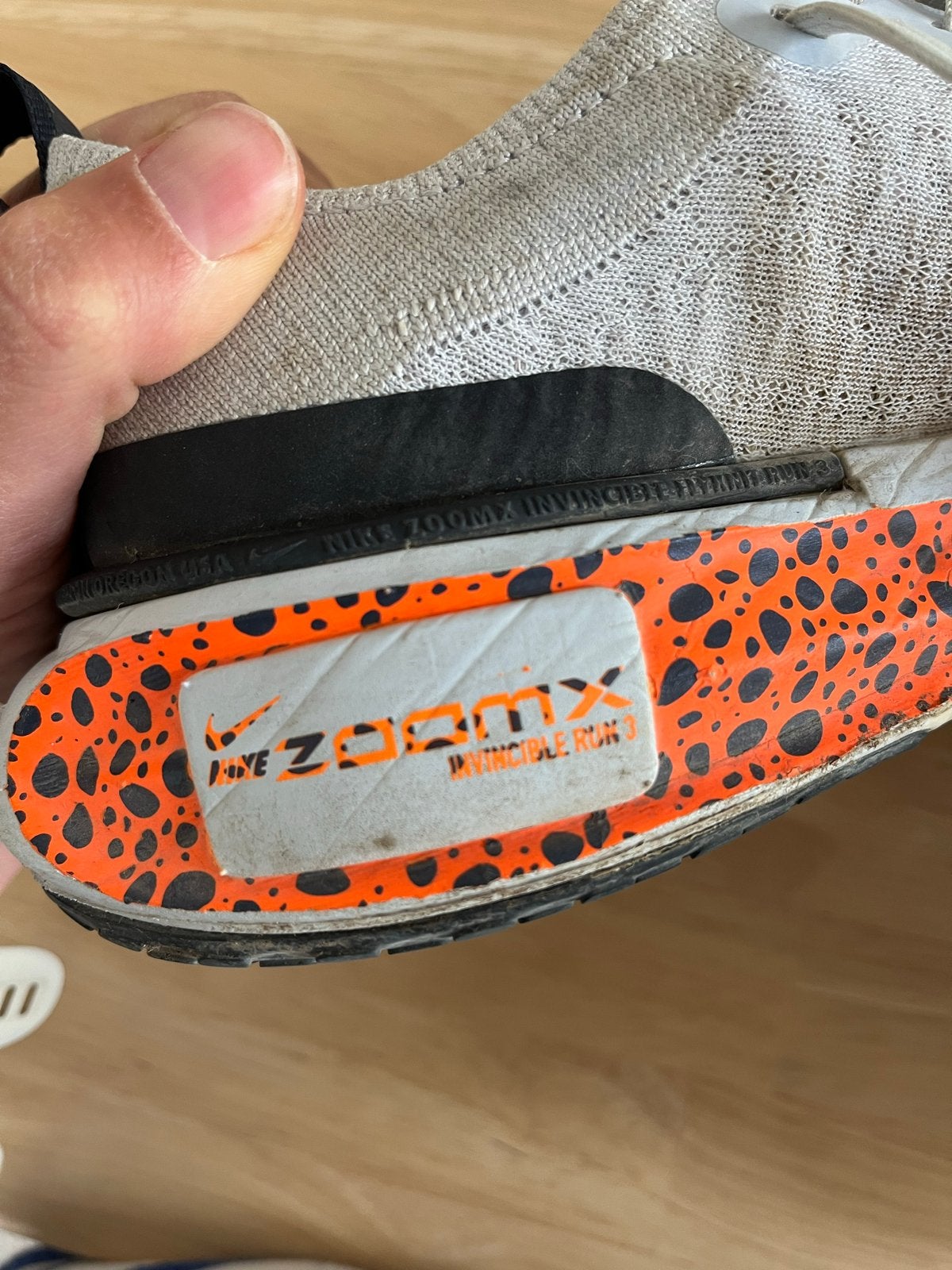 Nike ZoomX Invincible Run 3 loopschoenen - Maat 39, Ophalen of Verzenden, Zo goed als nieuw, Wit, Sportschoenen