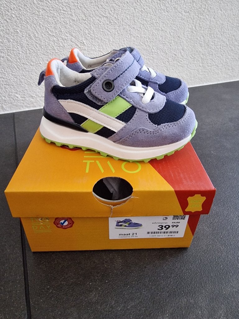Nieuwe jongens schoenen maat 21 leer klittenband, Schoenen, Nieuw, Ophalen of Verzenden, Jongen
