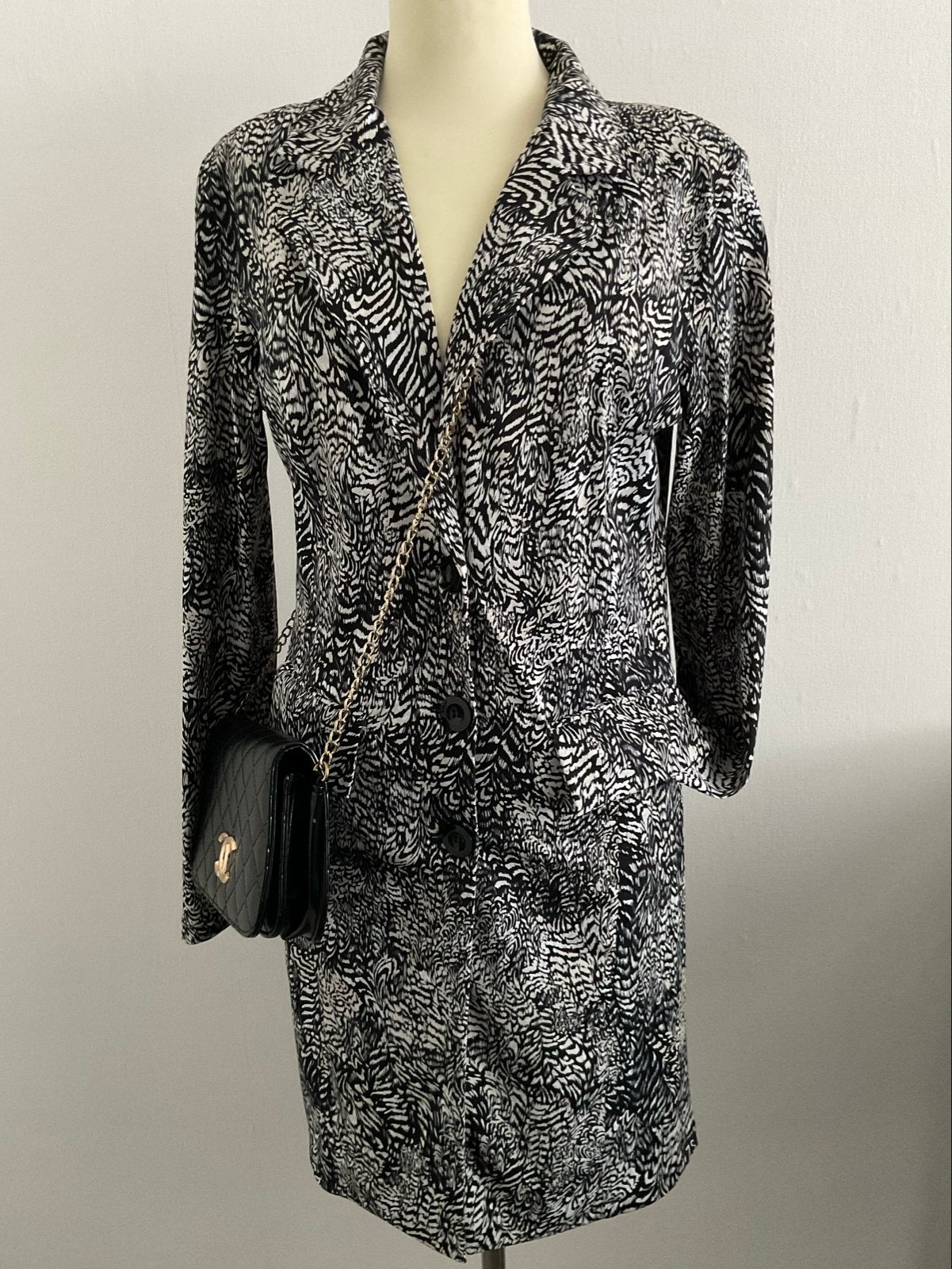 Zoso prachtige blazer zwart-wit travelstof maat M, Maat 38/40 (M), Zwart, Nieuw, Ophalen of Verzenden