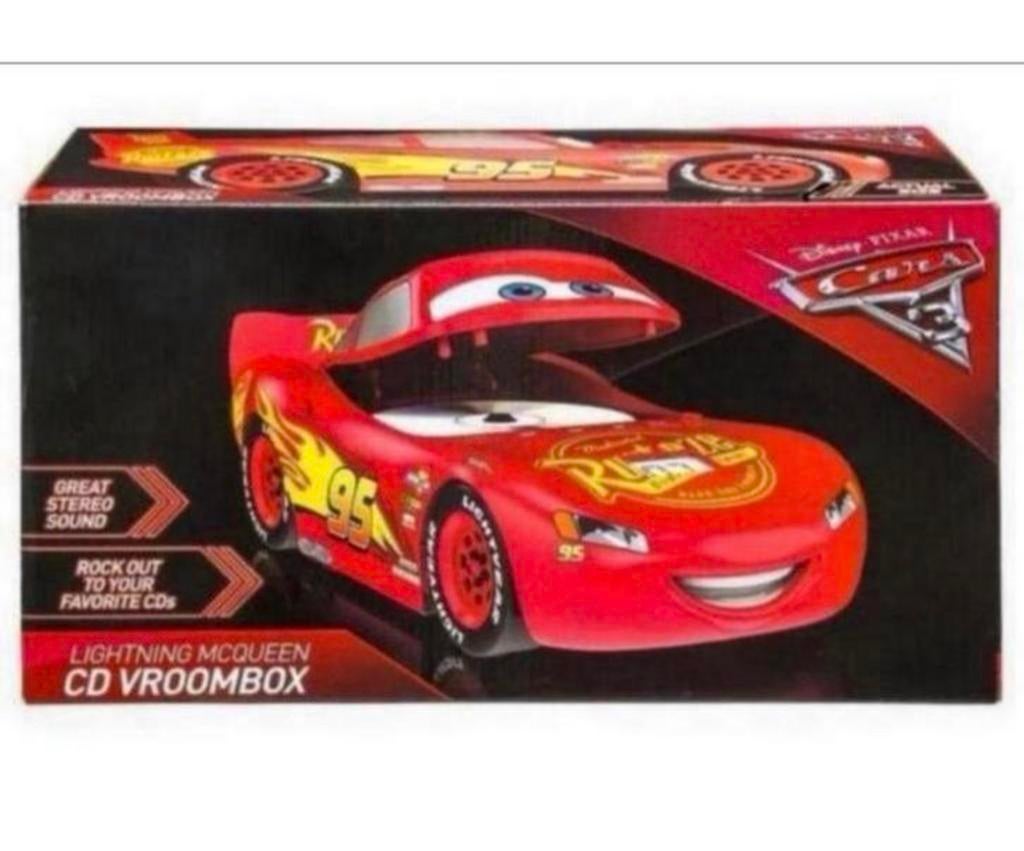Disney Pixar CARS Lightning McQueen Cd-speler Boombox NIEUW, DISNEY, Nieuw, Ophalen of Verzenden, H