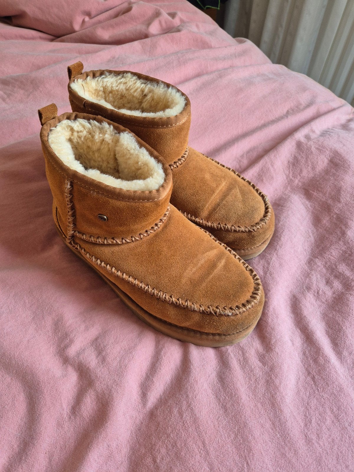 Warmbat Australia laarzen maat 39/40, Kleding | Dames, Bruin, Lage of Enkellaarzen, Gedragen, Warmbat Australia