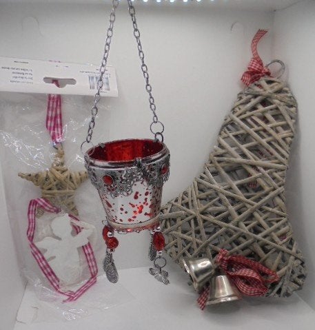 KERST DECO SET 9 STUKS NR. 3 NIEUW, Diversen, -, -, Nieuw, Ophalen of Verzenden