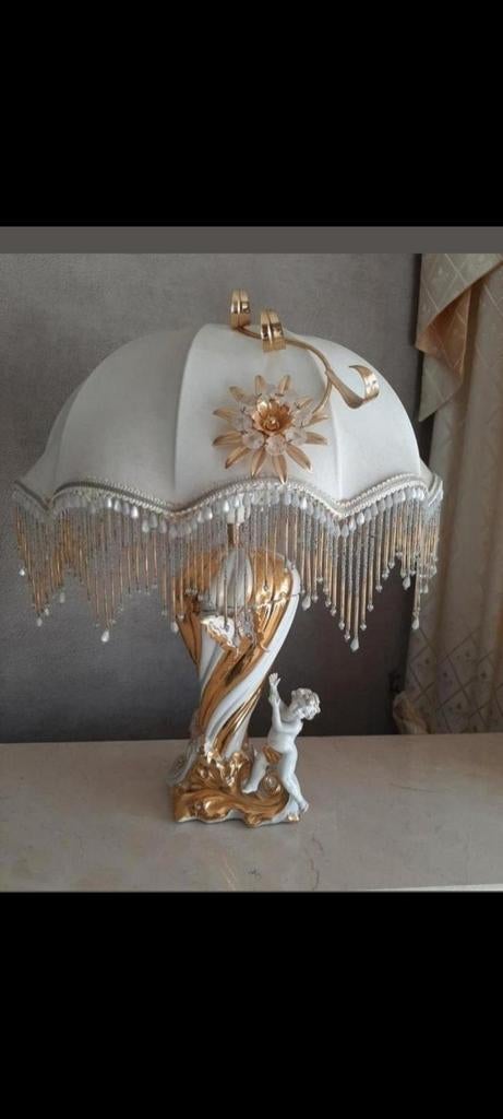 Capodimonte schemerlamp lamp, Ophalen of Verzenden, Zo goed als nieuw, Minder dan 50 cm