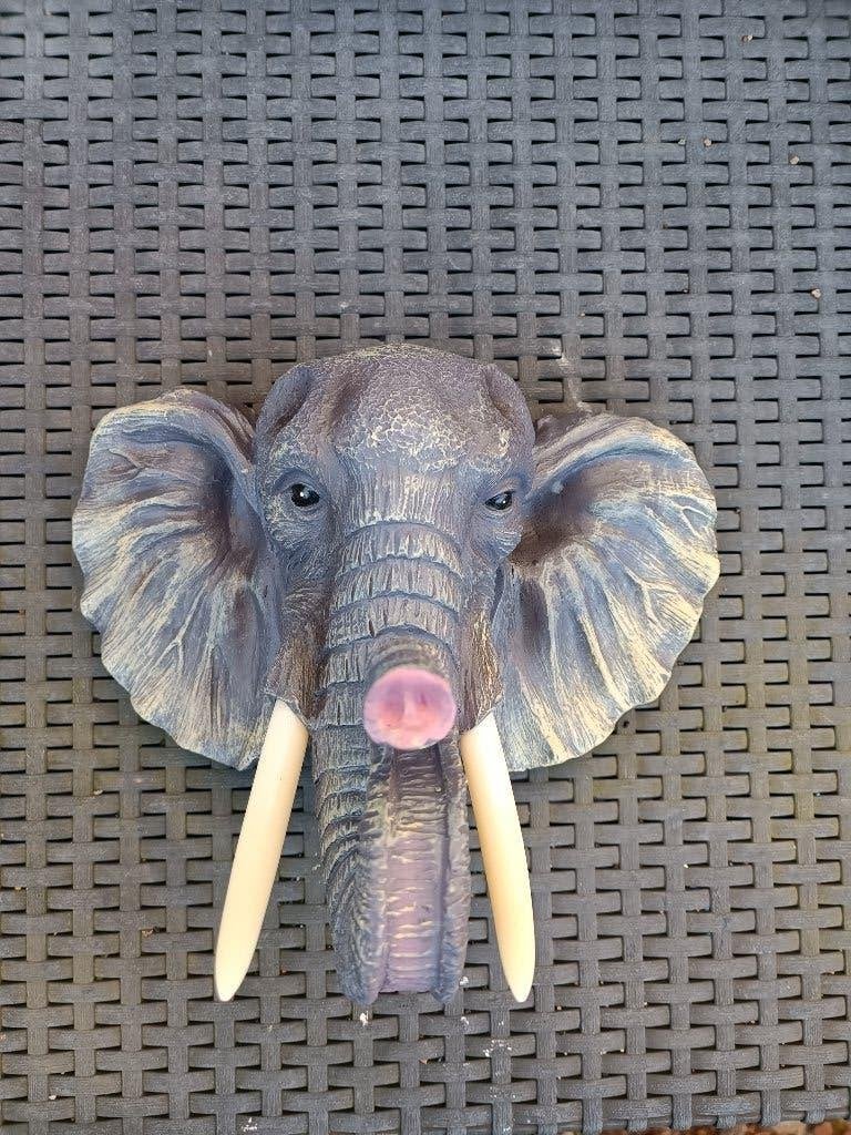 nieuw beeld ( buste ) olifant hoofd kop wandhanger wand hang, Ophalen of Verzenden, Nieuw, Dier
