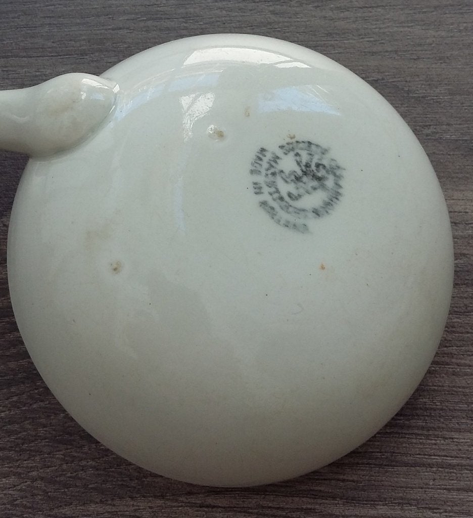 Omstreeks 1900 GROTE Pollepel Soeplepel Lepel Wellington Wit, Ophalen of Verzenden