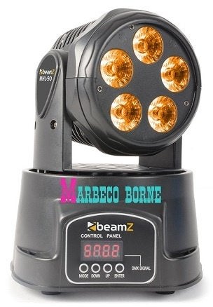 Moving head LED Wash 5x 18W RGBAW-UV LED's MHL90, Muziek en Instrumenten, Licht en Laser, Geluidgestuurd, Nieuw, Info@marbeco.nl