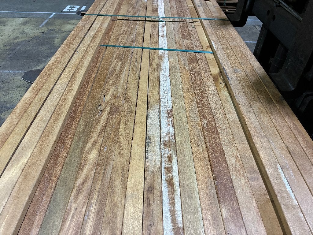 latten-rhombus-schutting-Hardhout/Sucupira Amarela-21x43mm, Ophalen, Planken, Nieuw, Hardhout