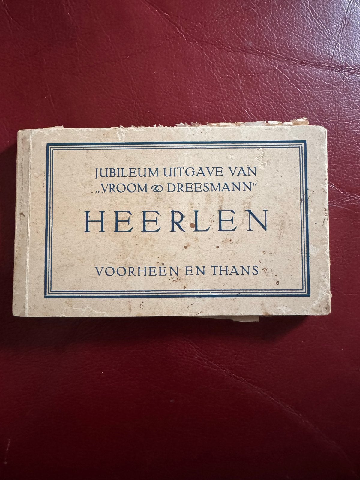 Jubileum uitgave Vroom & Dreesmann Heerlen Voorheen en Thans, Ophalen of Verzenden, Voor 1920, Gelopen, Stad of Dorp
