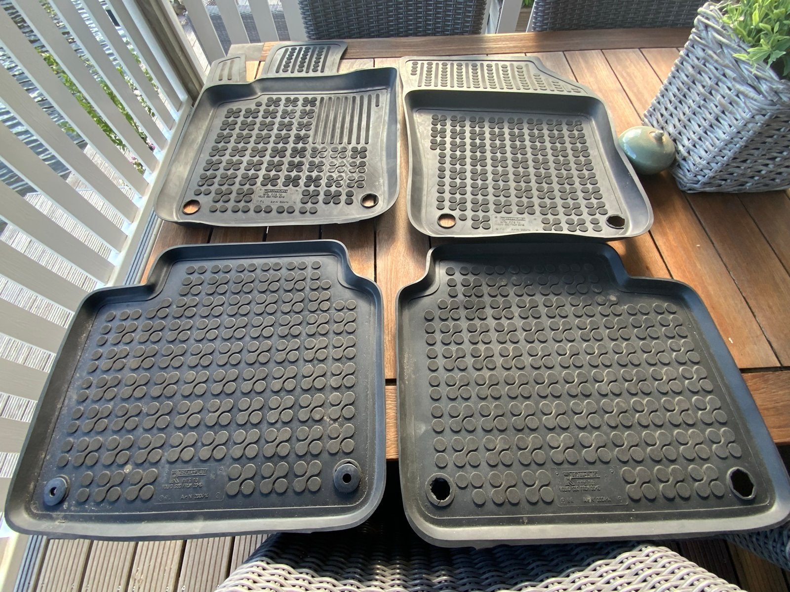 Rubberen automatten - Set van 4, Ophalen of Verzenden, Gebruikt