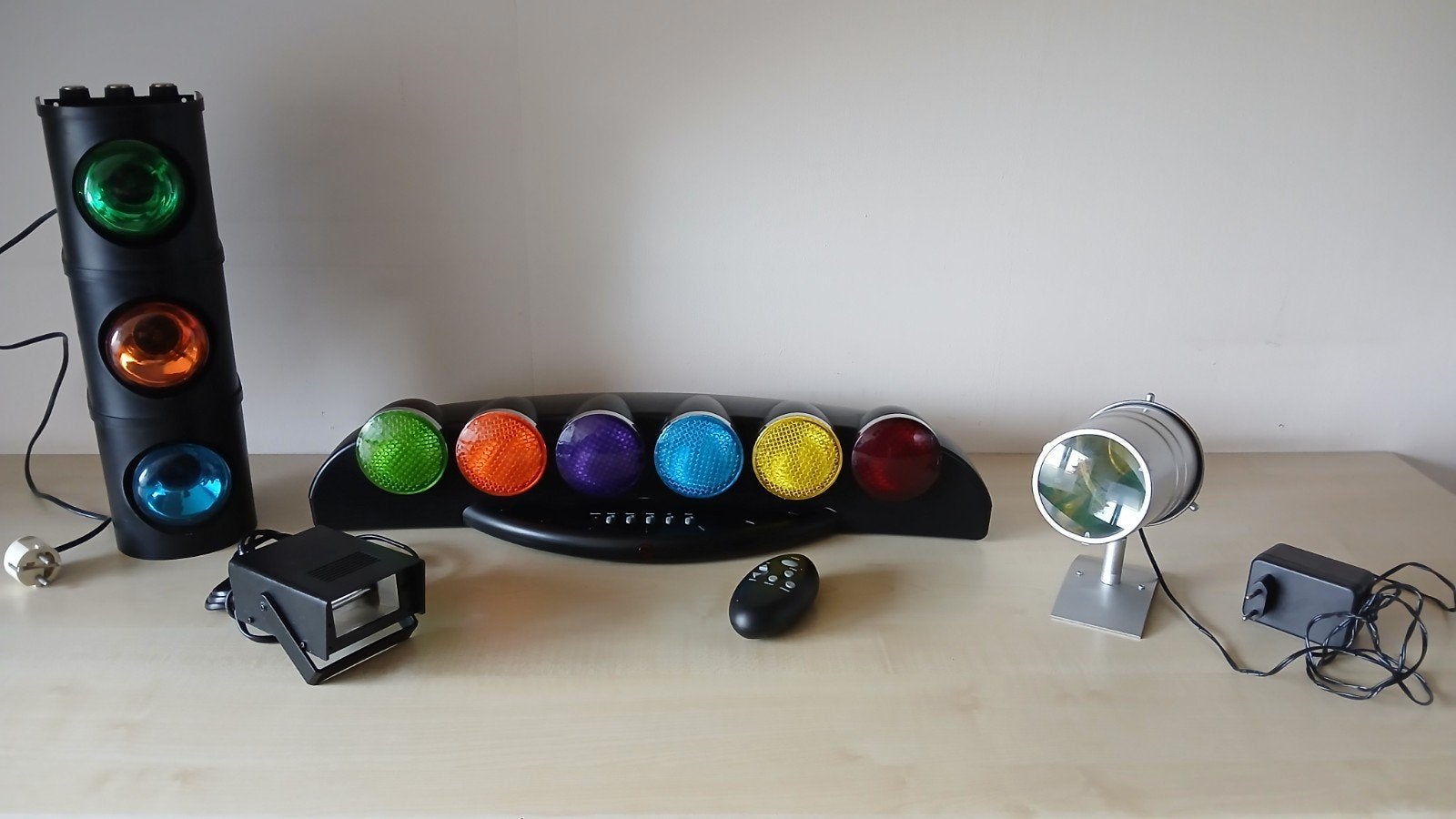 Complete set disco lampen en stroboscoop/flitslamp., Ophalen, Gebruikt, Licht, Geluidgestuurd