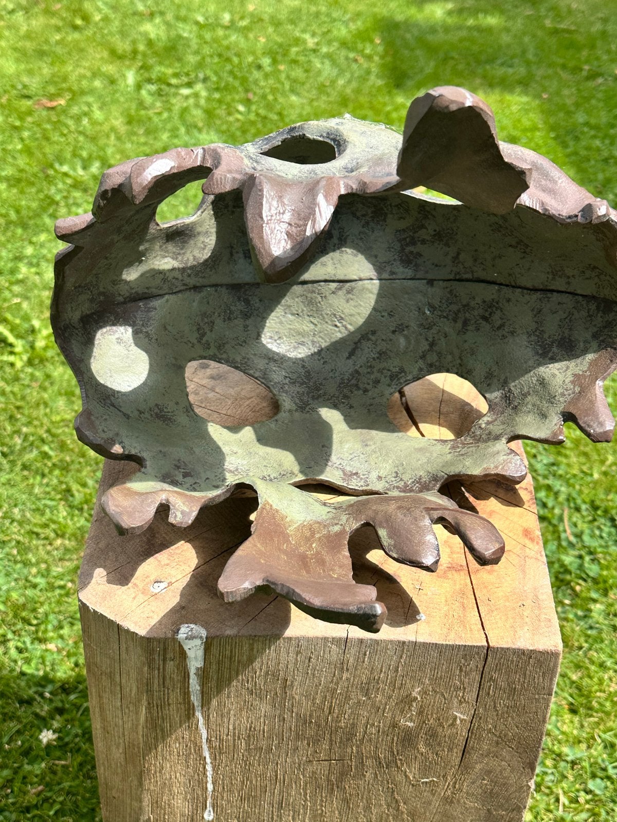 Abstracte sculptuur van steen of keramiek, Ophalen of Verzenden, Handgemaakt, 20 - 50 cm, Steen of Keramiek