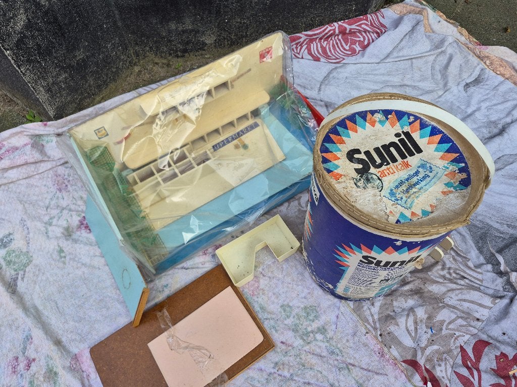 Model supermarkt, Vintage uit jaren 60/70, compleet, Antiek en Kunst, Antiek | Speelgoed, Ophalen