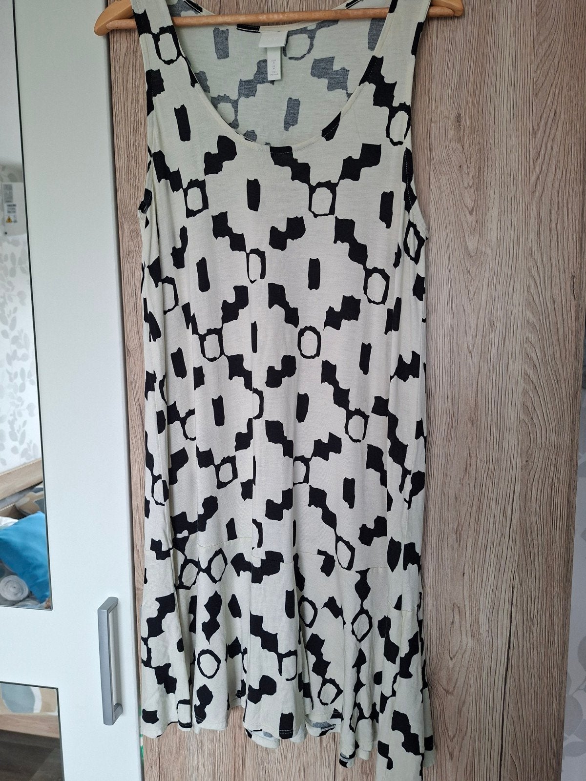 H&M Zomerjurk met print - Maat M, Maat 38/40 (M), H&M, Wit, Ophalen of Verzenden