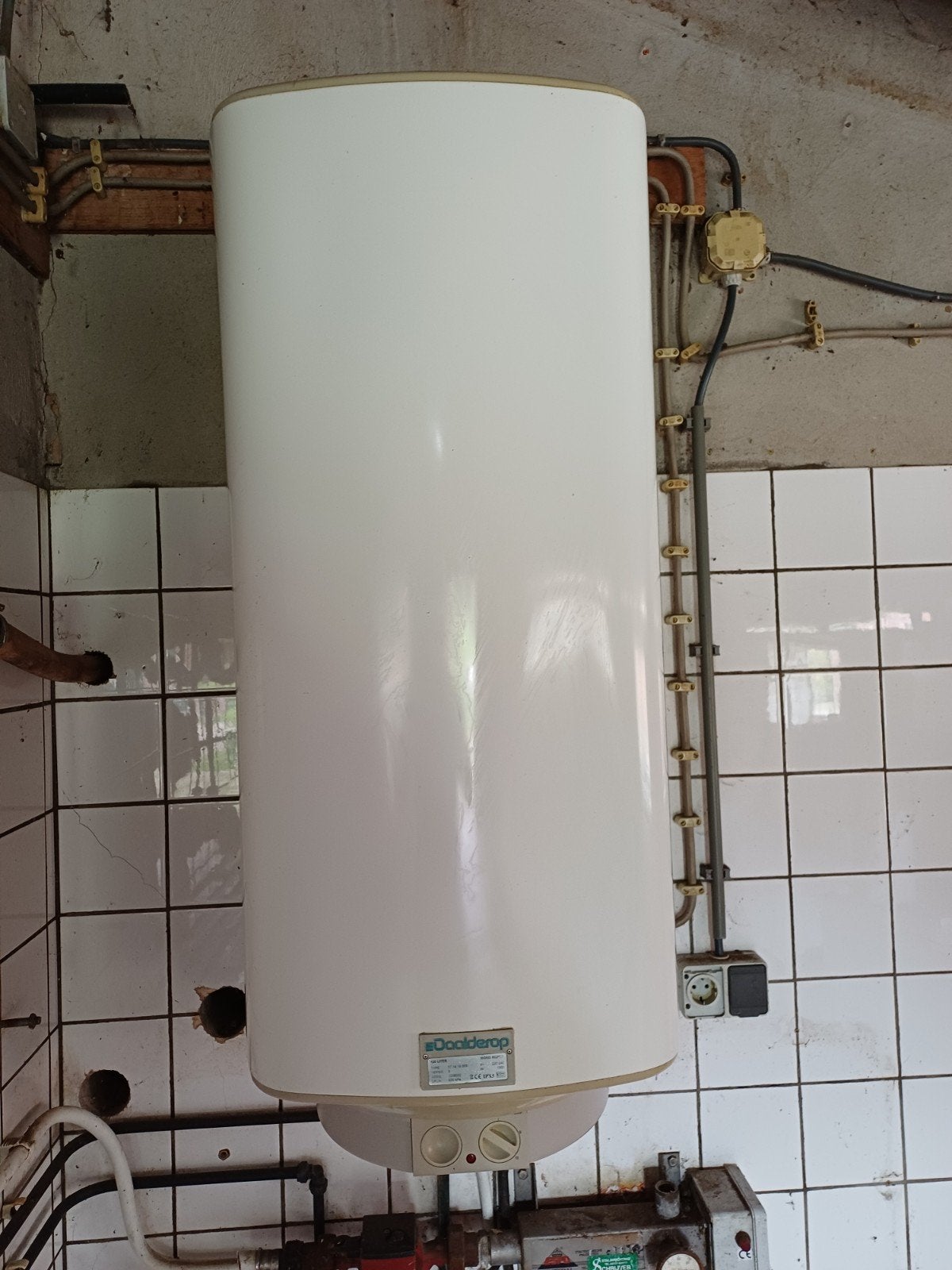 Daalderop 120 liter boiler, Ophalen, Gebruikt, Aardgas, 100 liter of meer