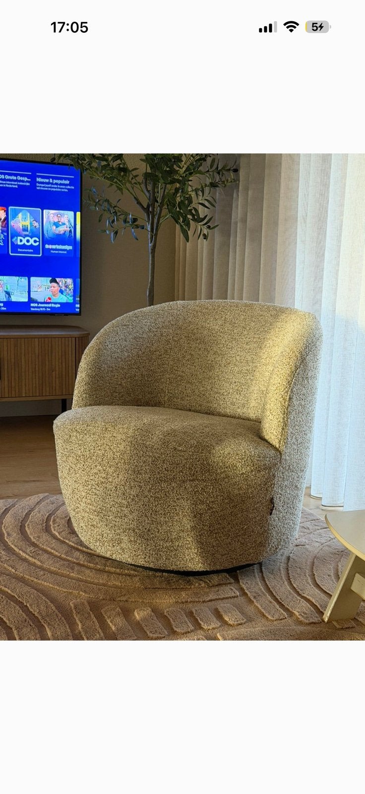 Fauteuil, Huis en Inrichting, Fauteuils, Ophalen, Zo goed als nieuw, 50 tot 75 cm
