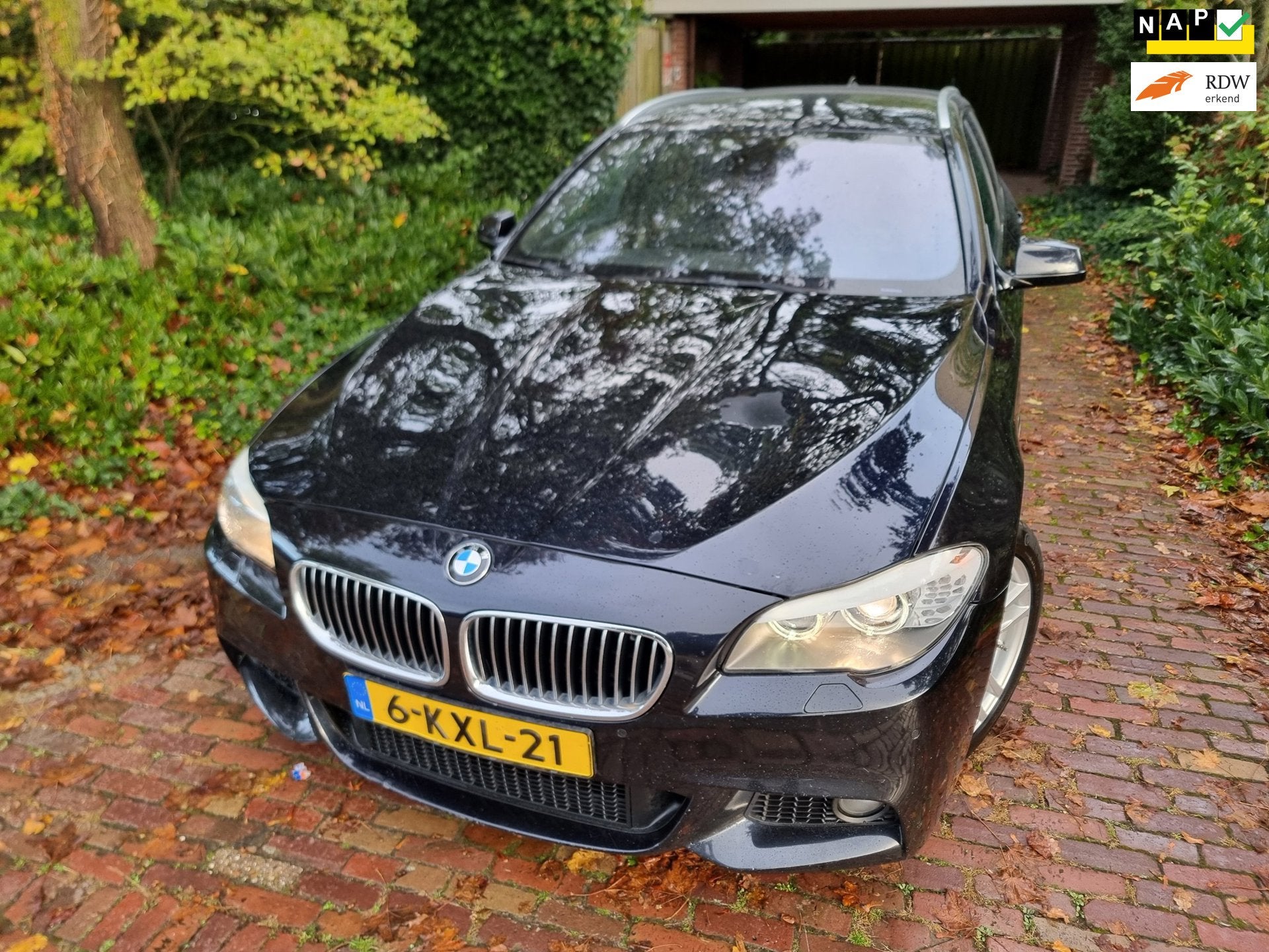 BMW 5-serie Touring 535xd High Executive M-Sport FULL OPTION, Auto's, Automaat, Euro 5, Gebruikt, Zwart