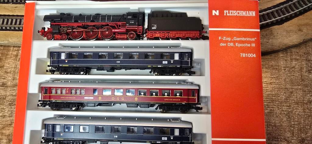 Fleischmann piccolo 781004 F-Zug Gambrinus dcc digitaal top, Hobby en Vrije tijd, Modeltreinen | N-Spoor, Fleischmann, Ophalen of Verzenden