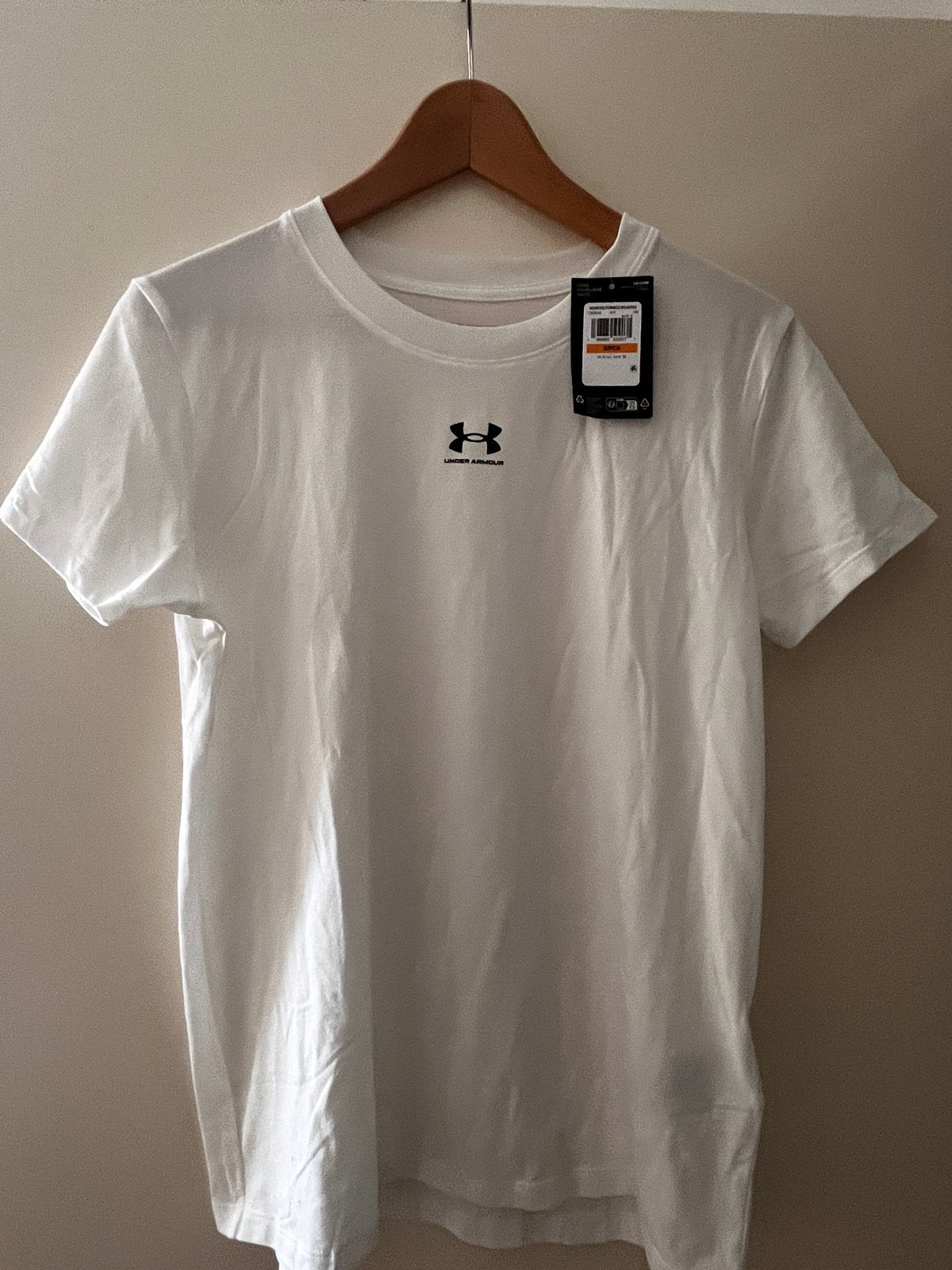 Under Armour - Tshirt Dames Wit Maat S, Wit, Nieuw, Ophalen of Verzenden, Korte mouw