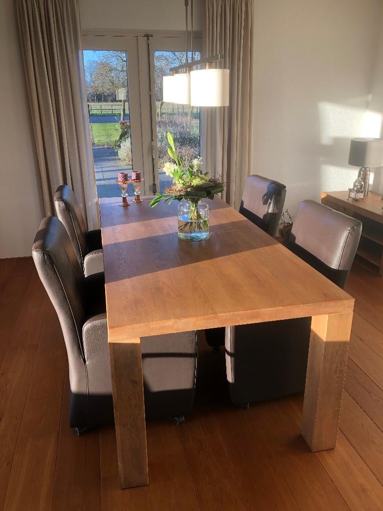 eetkamer set, Huis en Inrichting, Tafels | Eettafels, Ophalen, Gebruikt, 100 tot 150 cm, Klassiek