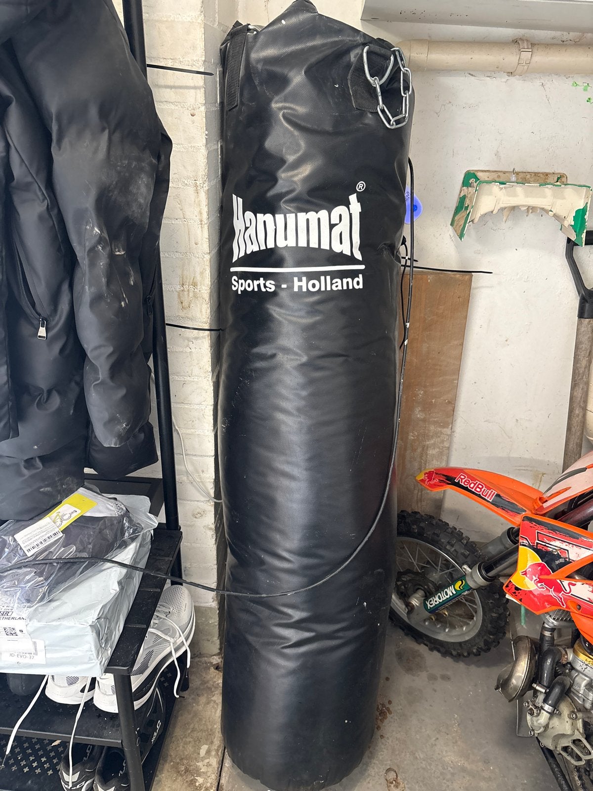 Bokszak Hanumat Sports Holland 160 cm met ketting, Ophalen of Verzenden, Zo goed als nieuw, Bokszak