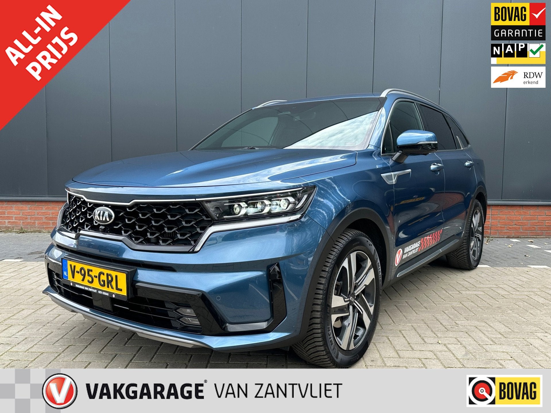 Kia SORENTO PHEV 2021 | Grijs kenteken | BTW | BOVAG-garanti, Auto's, 4 cilinders, Blauw, Bedrijf, Vierwielaandrijving