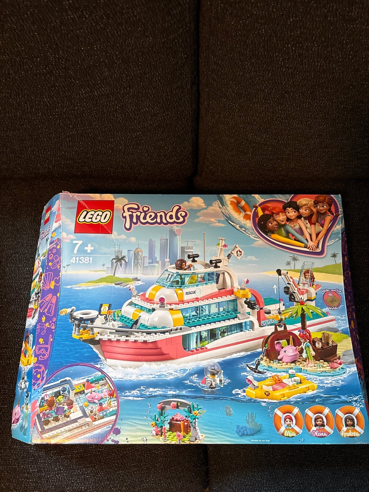 Lego Friends 41381 Reddingsmissieboot vv doos en handleiding, Lego, Friends, Ophalen of Verzenden, Zo goed als nieuw