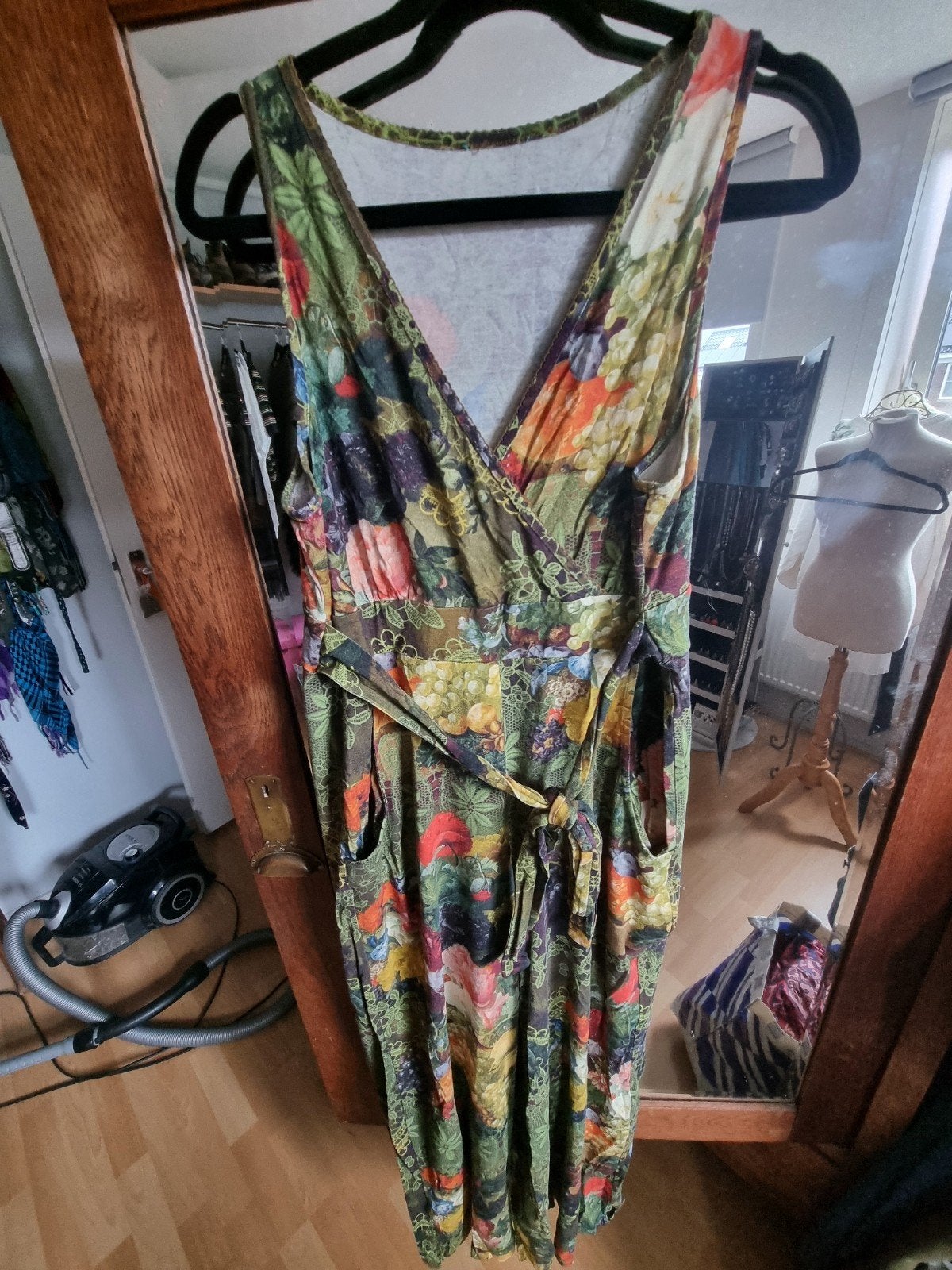lalamour Zomerse bloemen jumpsuit met fruitprint en oversla, Kleding | Dames, Meerkleurig, Maat 42/44 (L), Ophalen of Verzenden