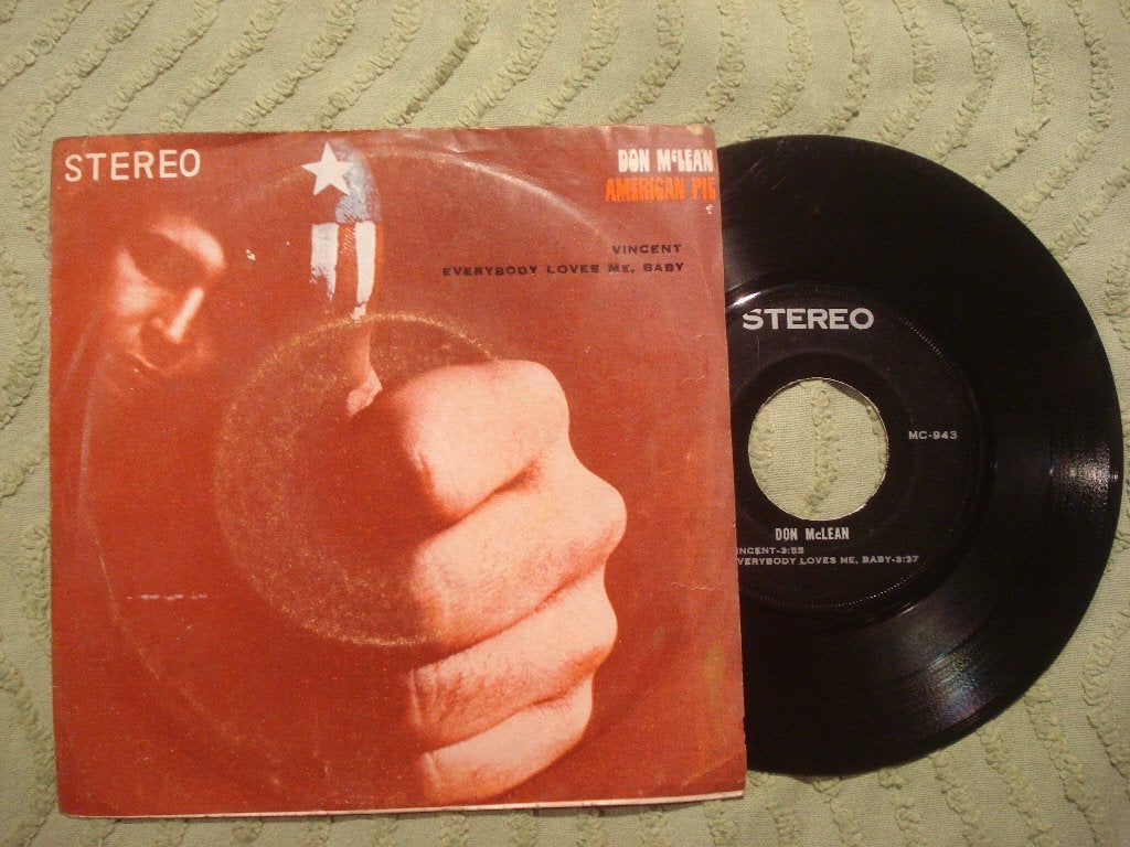 Don McLean 7" Vinyl EP: ‘American Pie / Vincent’ (Thailand), Gebruikt, 7 inch, Ophalen of Verzenden, EP
