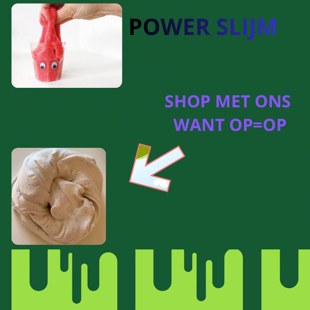 Power Slijm - Handgemaakt door Uche (23 jr), Verzenden, Zo goed als nieuw, Jongen of Meisje