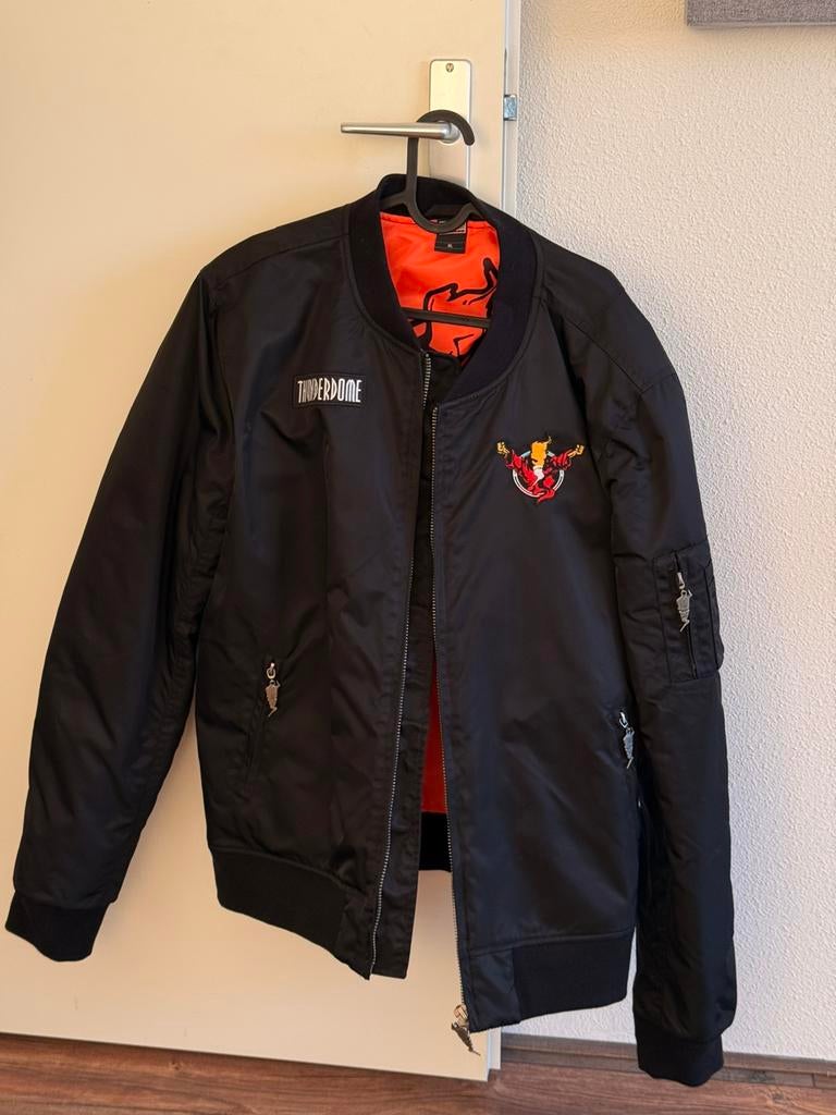 Thunderdome Die Hard bomber maat XL, Ophalen of Verzenden, Zo goed als nieuw, Maat 56/58 (XL), Zwart