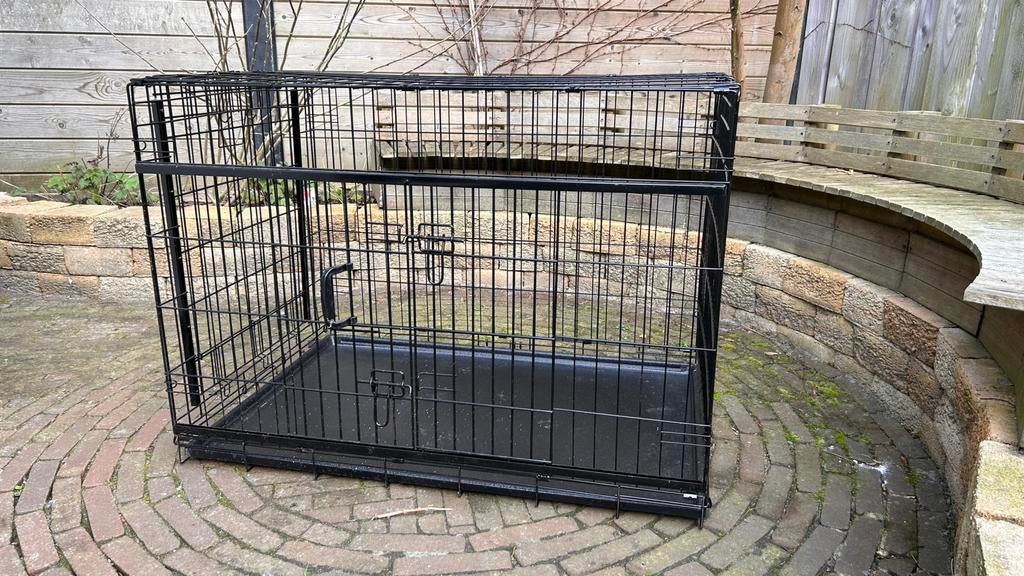 Adori Bench Met 2 Schuifdeuren Zwart XL - 107x71x79 cm, Dieren en Toebehoren, Ophalen, Gebruikt