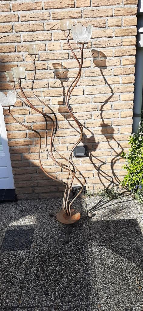 Smeedijzeren kunstwerk, Tuin en Terras, Tuinbeelden, Ophalen of Verzenden, Metaal, Overige typen